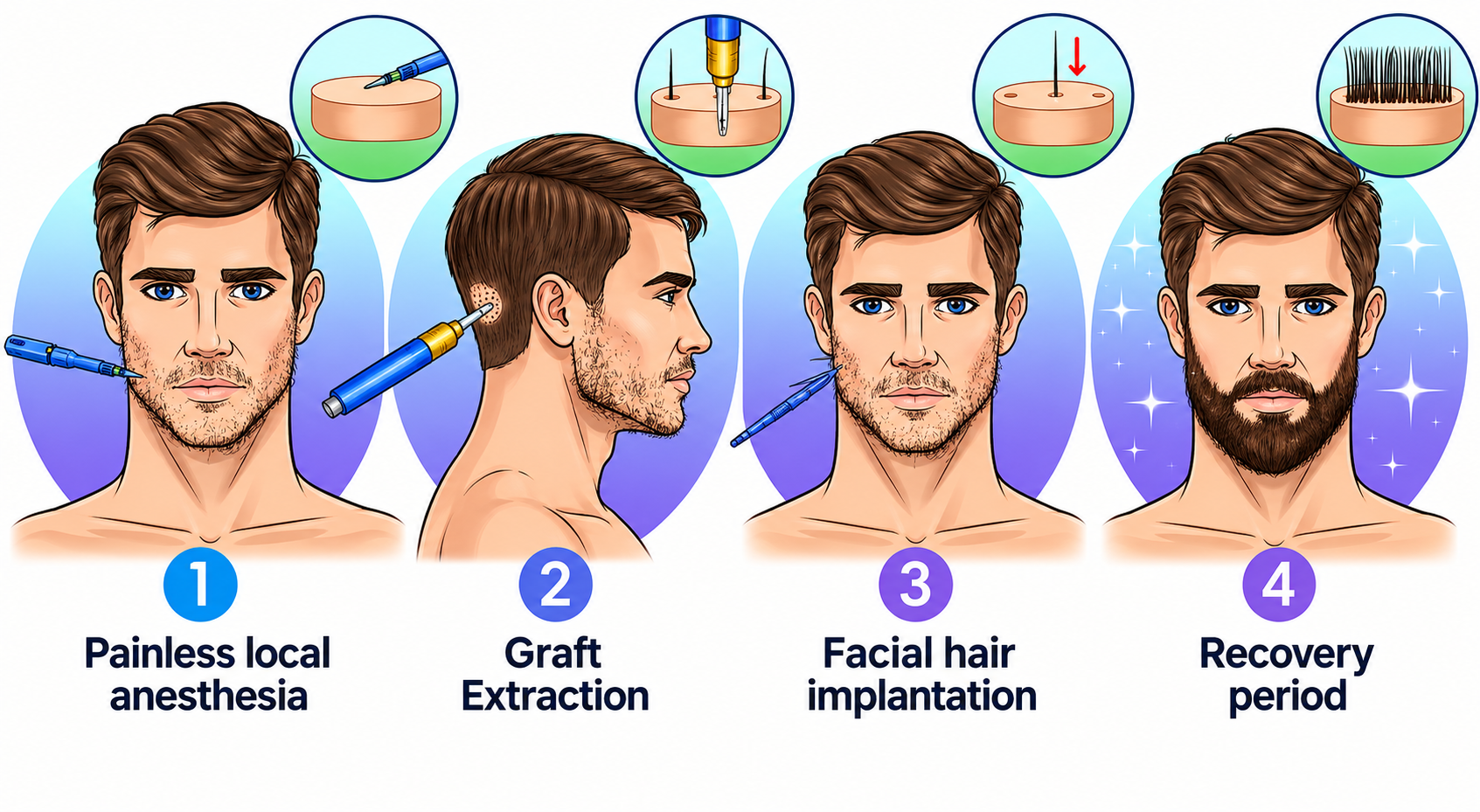 Beard Transplant In Turkey with Care Bridge US - The process Beard Transplant In Turkey with Care Bridge US - The process