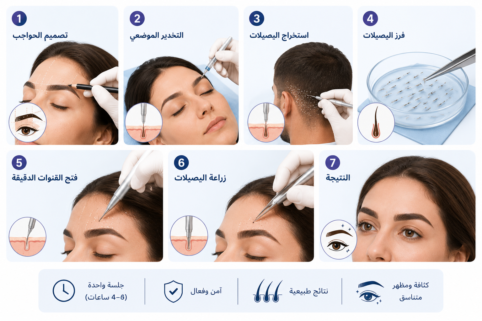 زراعة الحواجب في تركيا  Care Bridge US