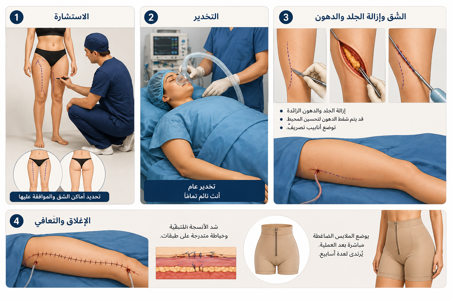 مراحل عملية شفط الدهون في تركيا - Care Bridge US